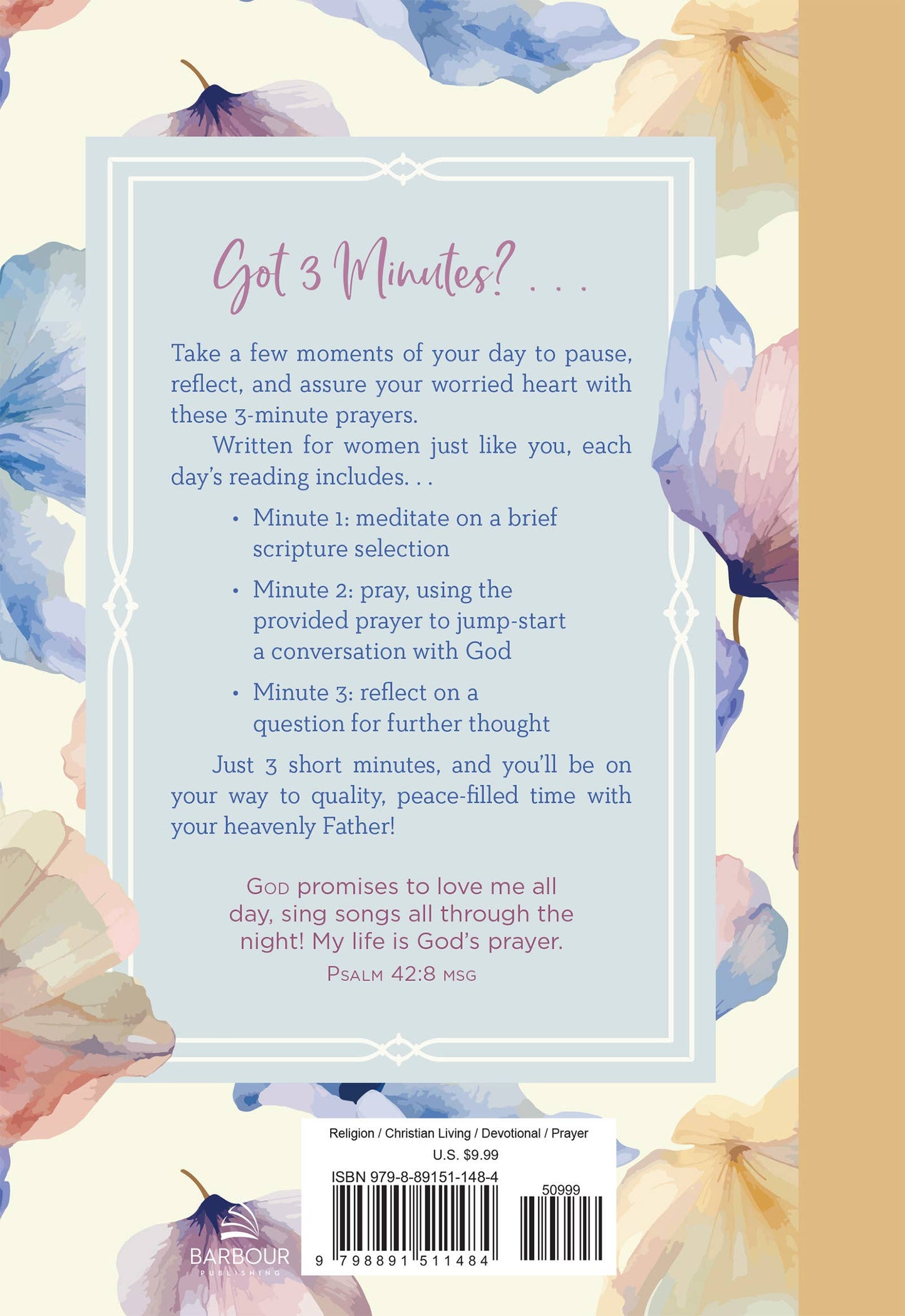 My Prayer Journal: 3-Minute Prayers for the Worried Heart