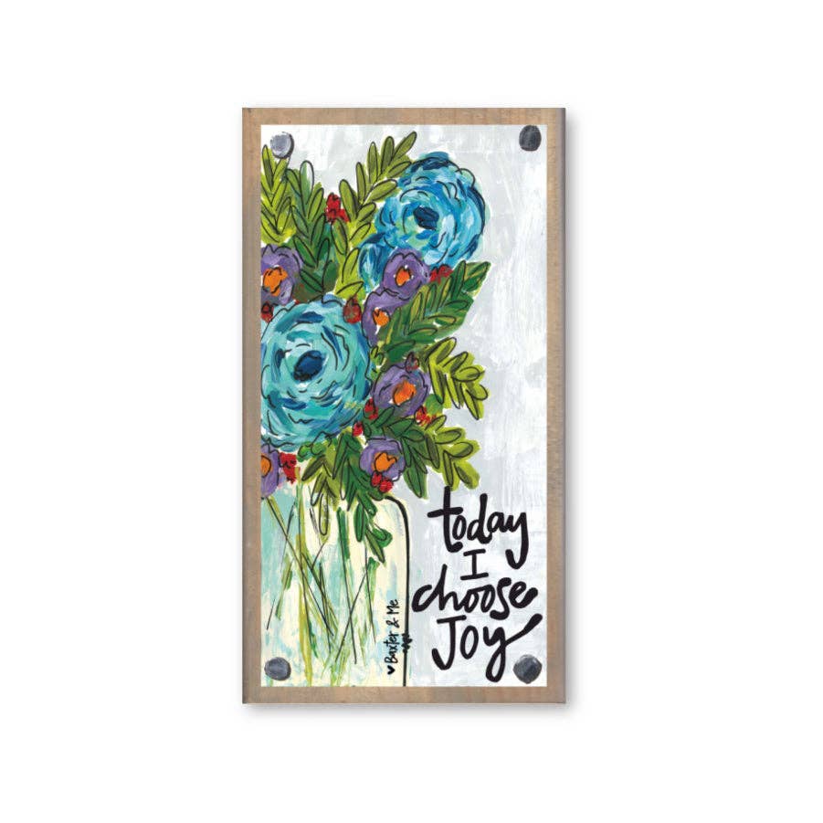 Today I Choose Joy Driftwood Happy Block