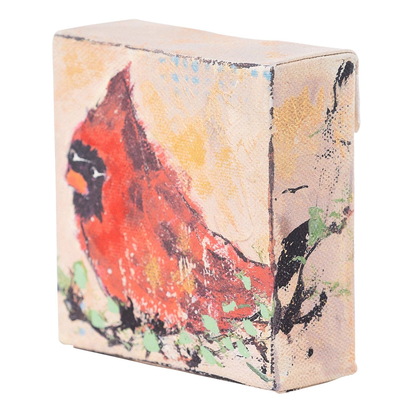 Red Bird Holly Canvas