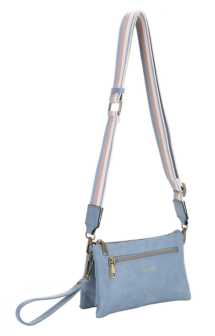 Liz Soto Chloe 3317 cross body or wristlet: Almond