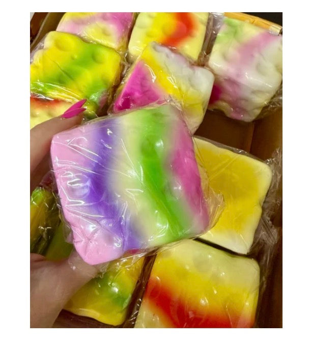 Tye Dye Cheese Squishy