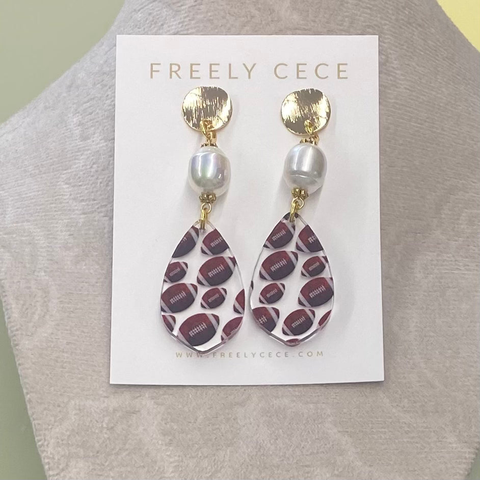Football Earrings