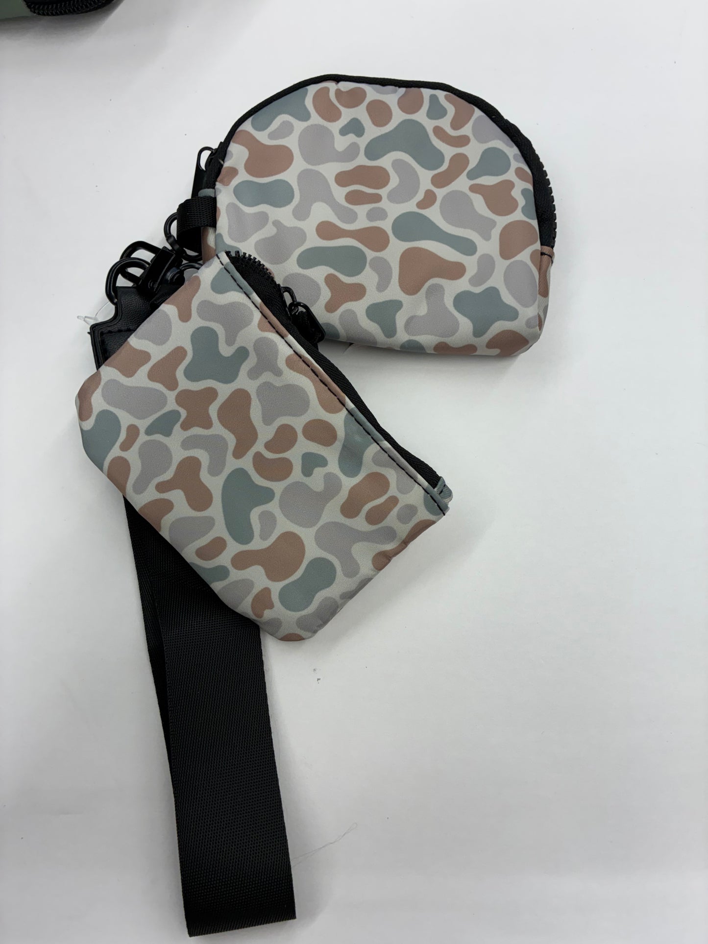 Camo Dual Pouch Wristlet
