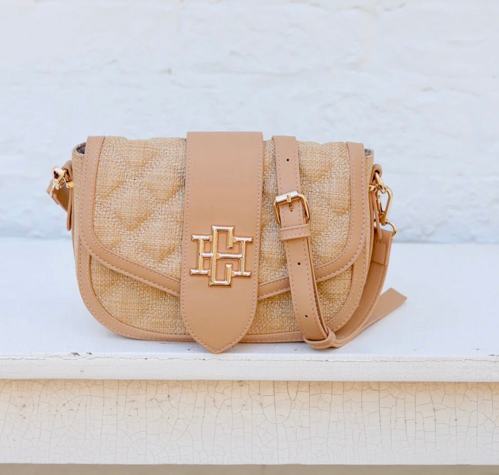 Griffin Crossbody Bag Natural DQ - Caroline Hill