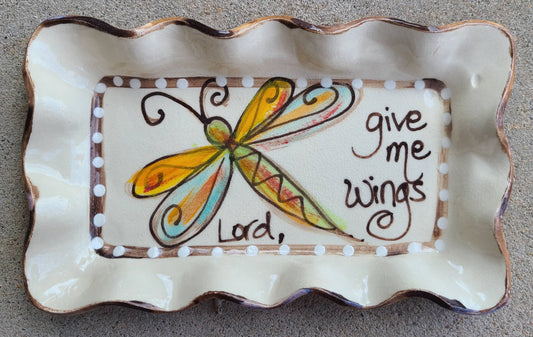 Small Rectangle Plate (Dragonfly Wings)