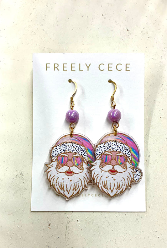 Groovy Santa Claus Earrings