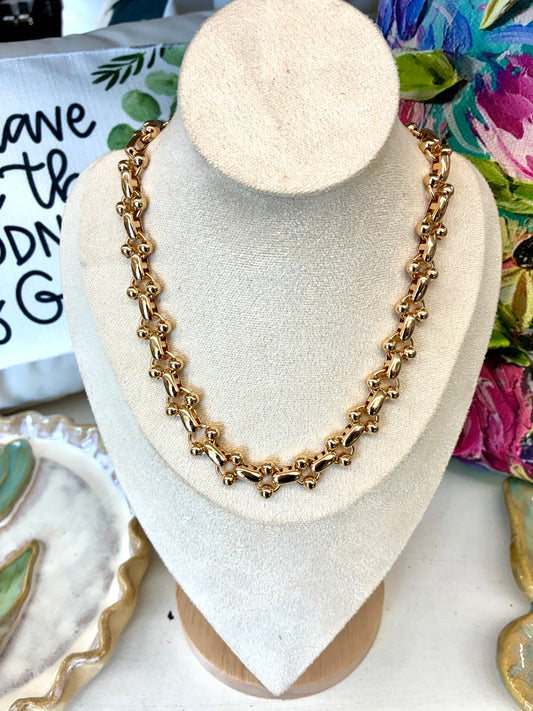 Dupe Necklace Multi Link Necklace With Ball Detail