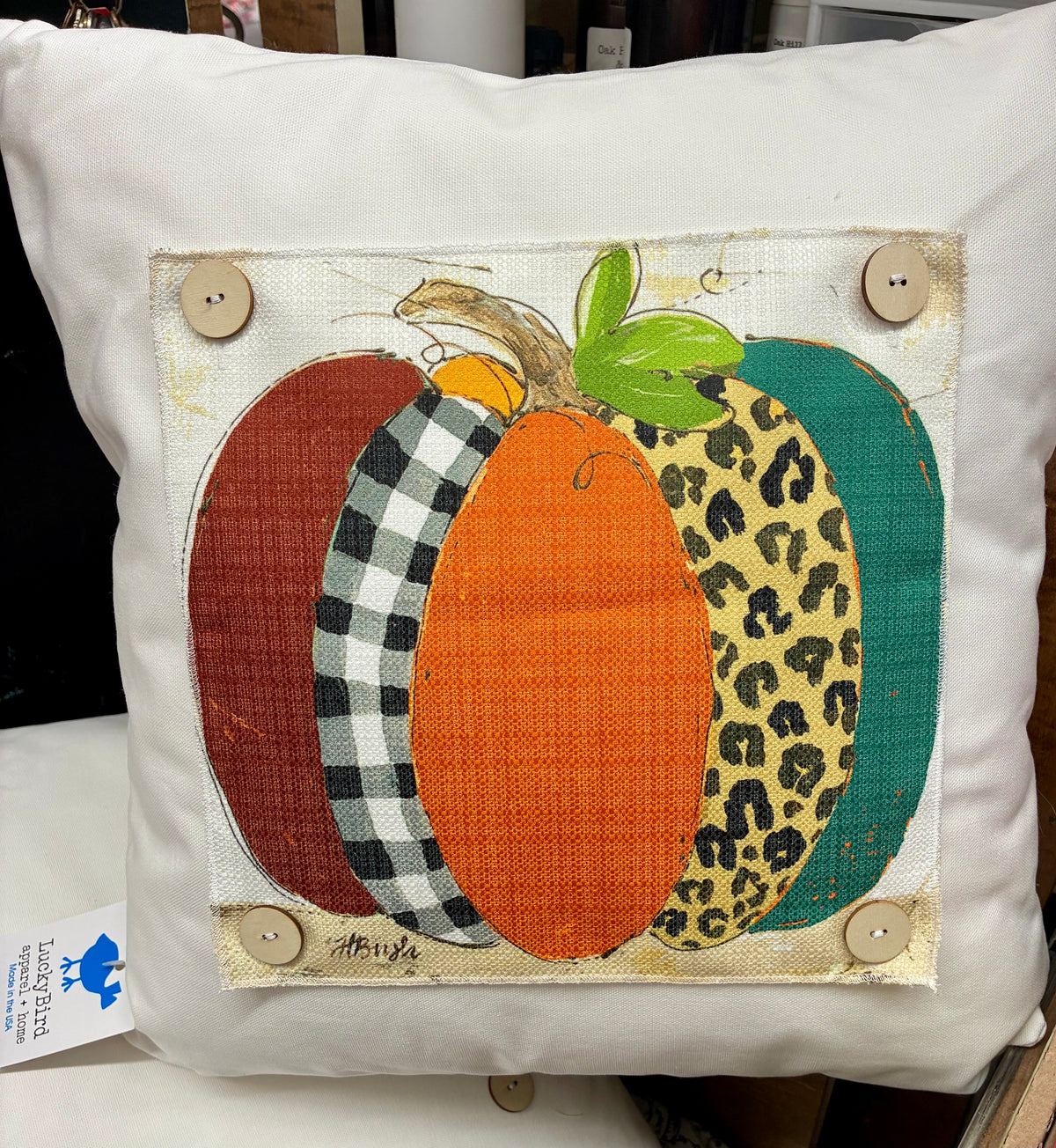 Harvest Palette Pumpkin Pillow Swap