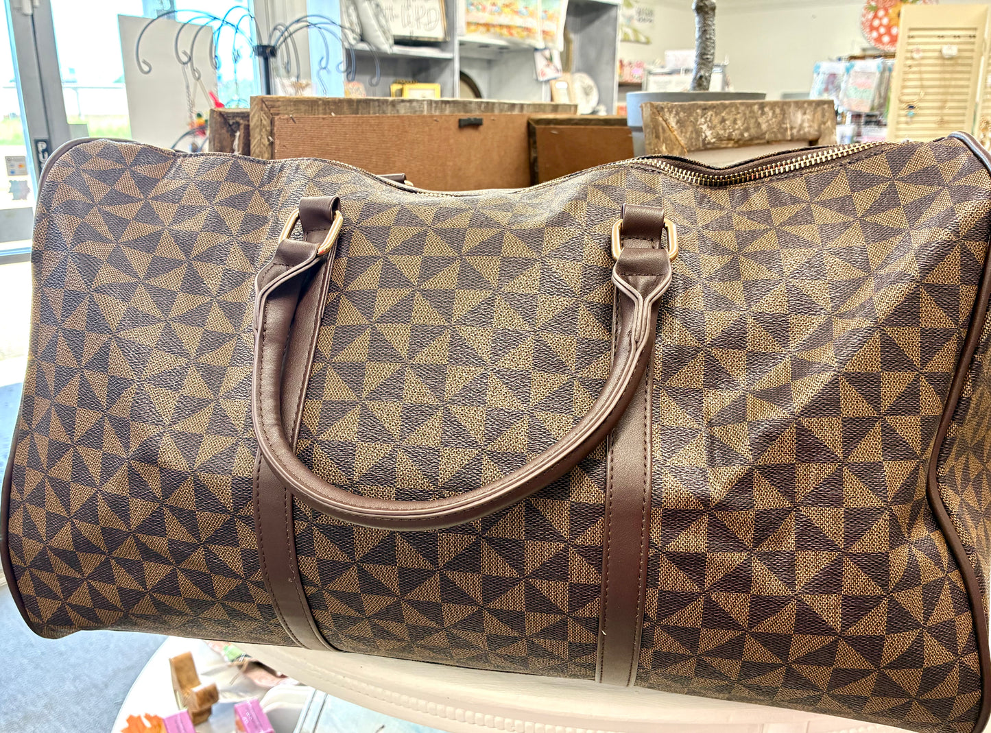 Charlotte Duffel Bag: Coffee Triangle