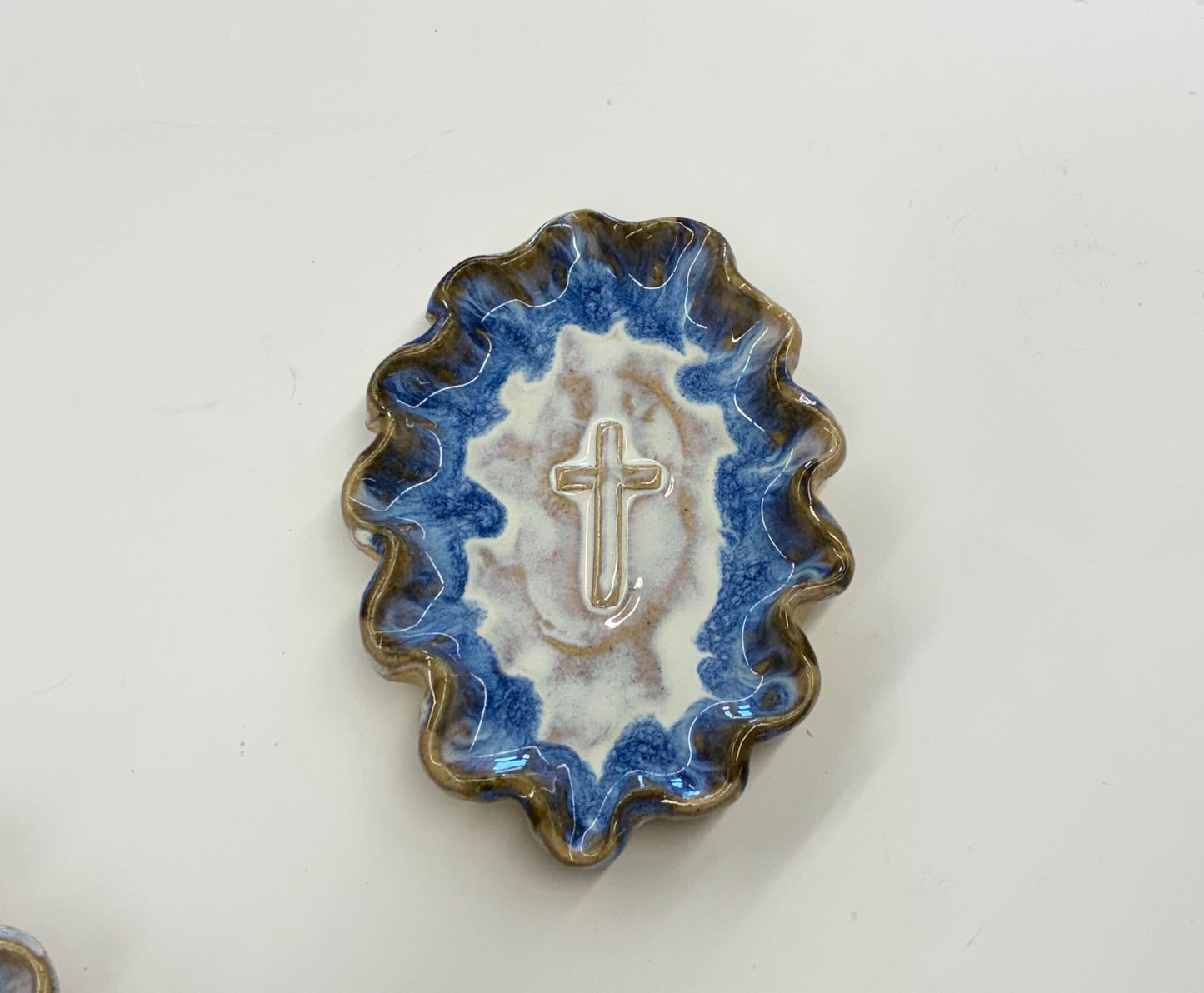 Cross Tray Tab Boren Pottery (Large)