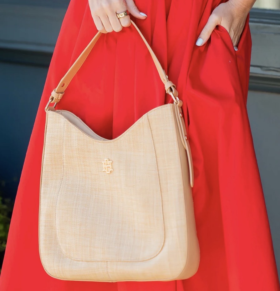 Hadlee Hobo Bag Natural - Caroline Hill