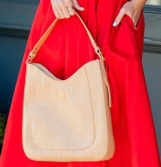 Hadlee Hobo Bag Natural - Caroline Hill