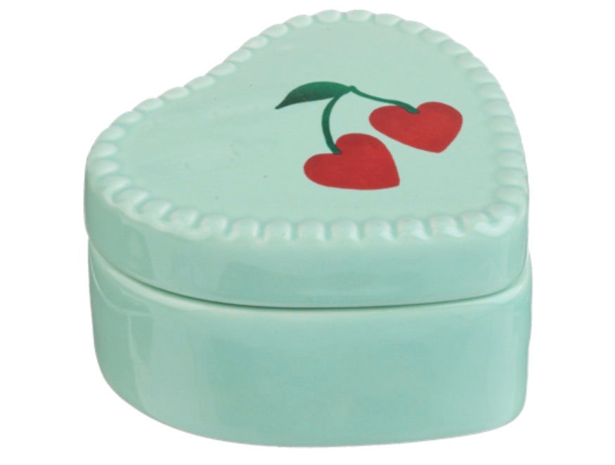 Cherry Heart Trinket Box