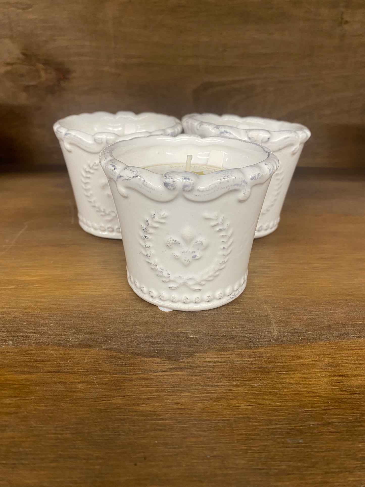 Bourbon Royalty 3oz White Marquis Votive