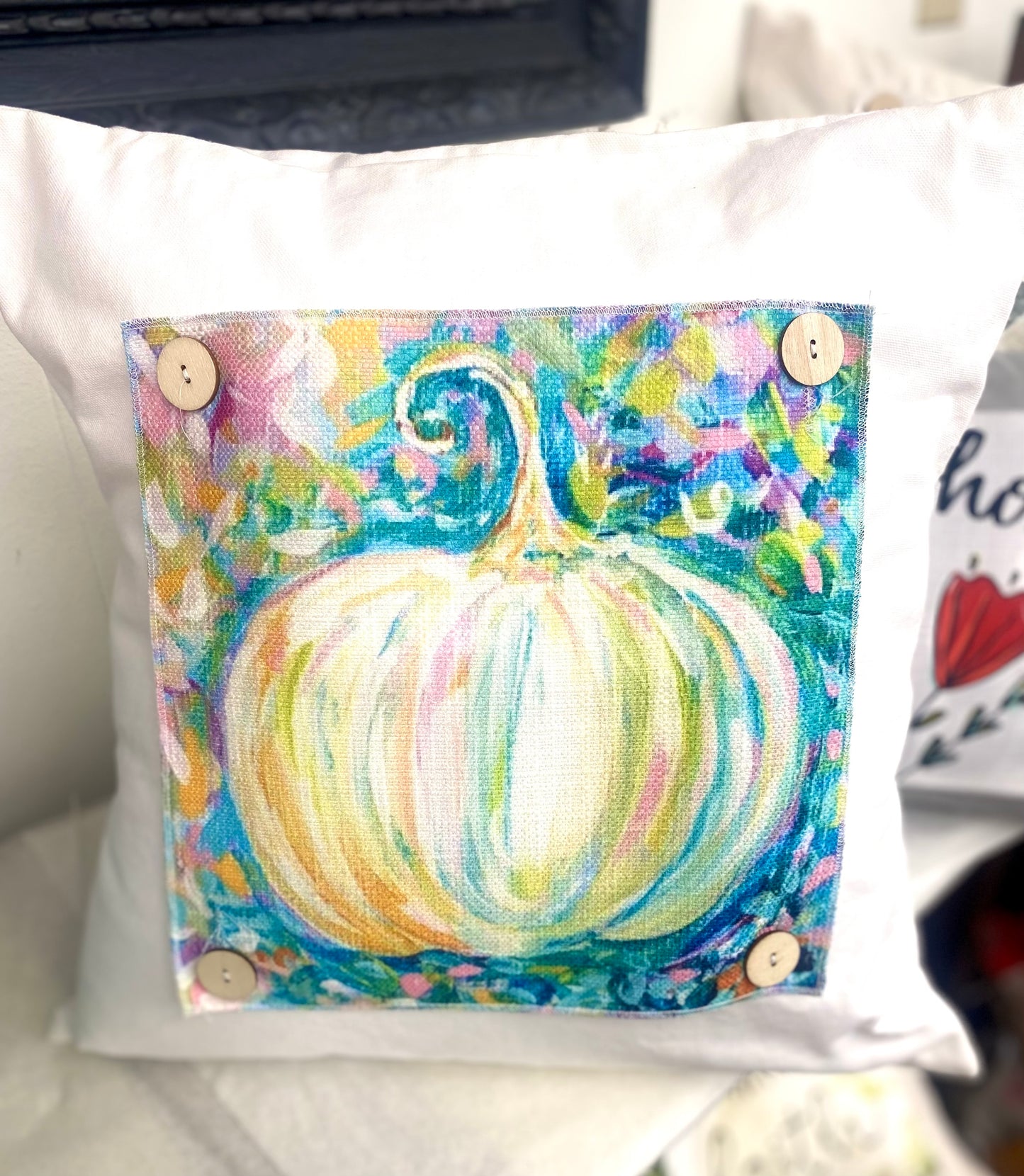 Lucky Bird Square Pillow Swaps for Button Pillows