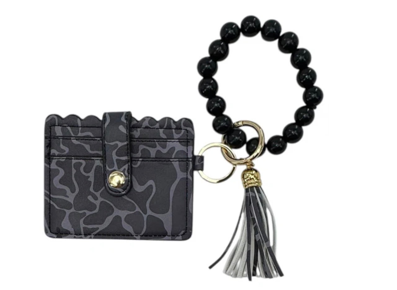 LULU MAC Beaded Wristlet ID/Wallet