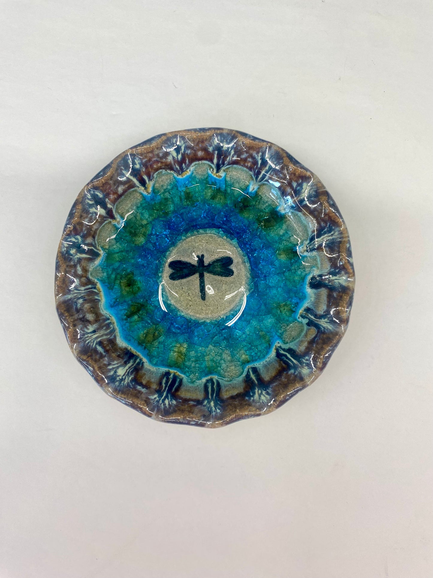 Down To Earth Pottery Dragonfly Dish - Icon Series