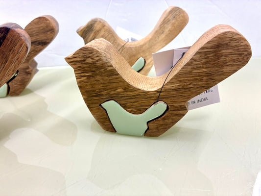 Puzzled Wood Birdie Small