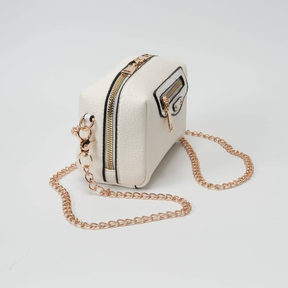 Mia Mini Crossbody with Gold Link Chain