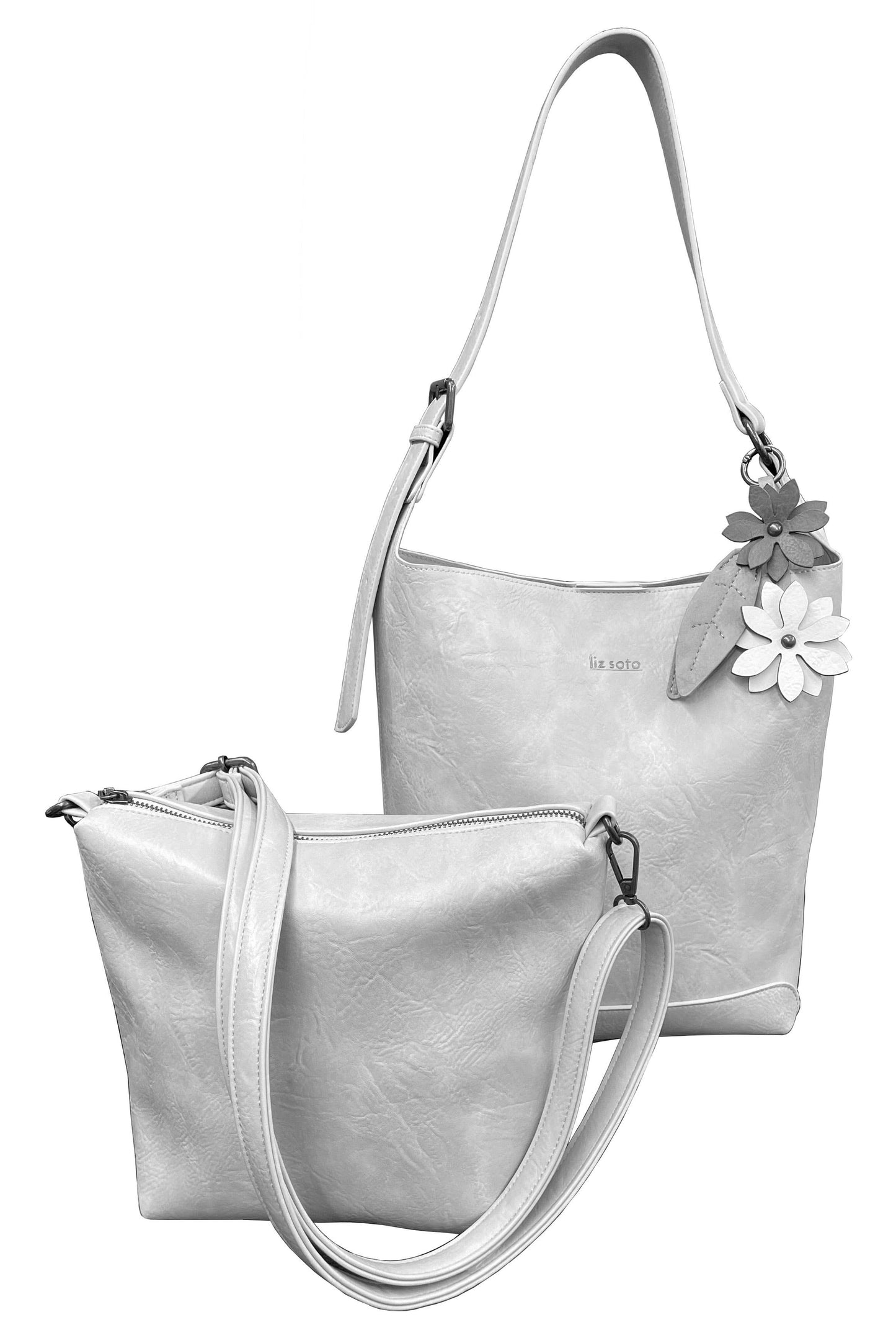 Liza 2 in 1 Bucket bag: Wheat