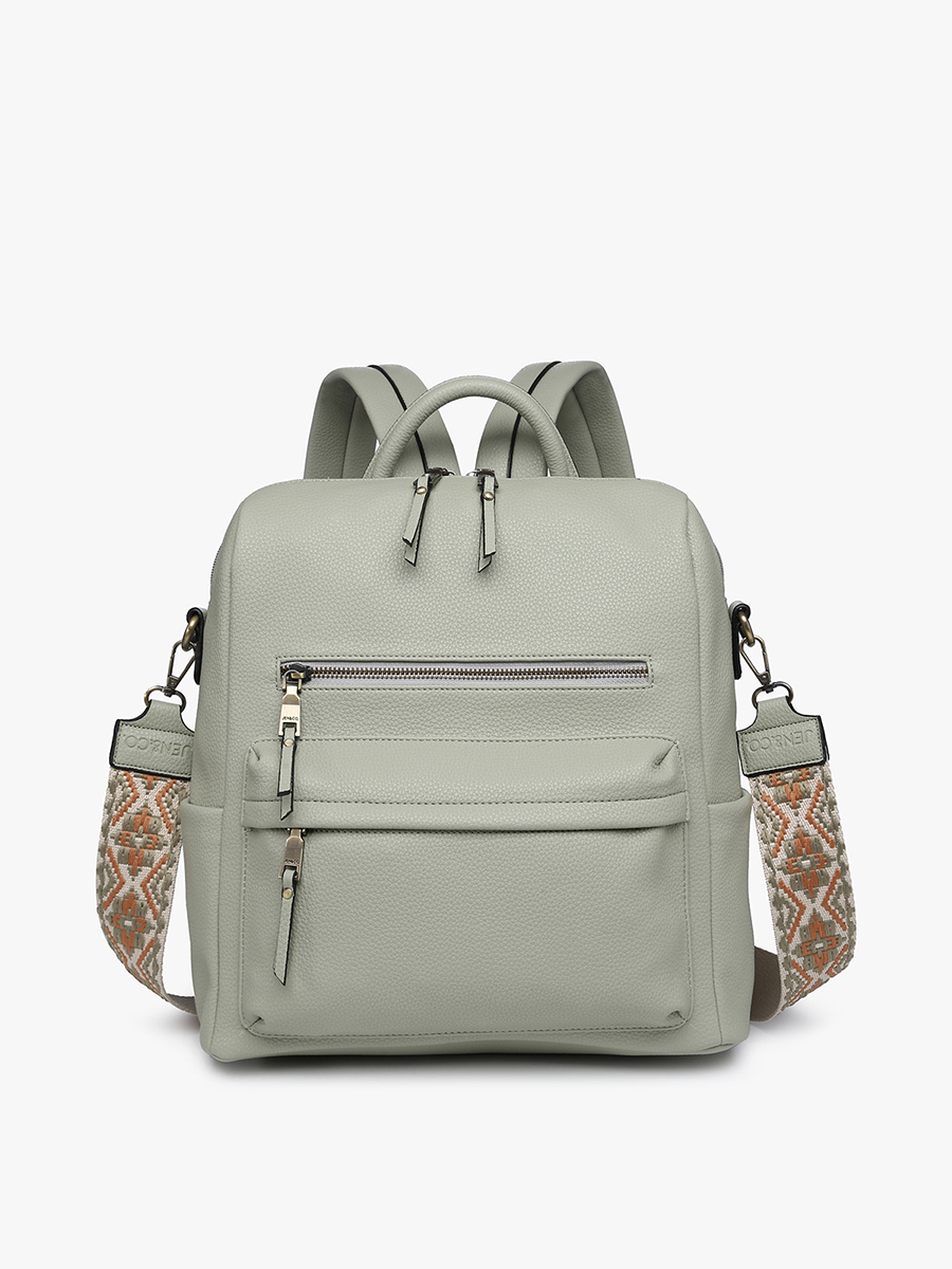 Amelia Convertible Backpack w/ Guitar Strap: Dusty Lavender