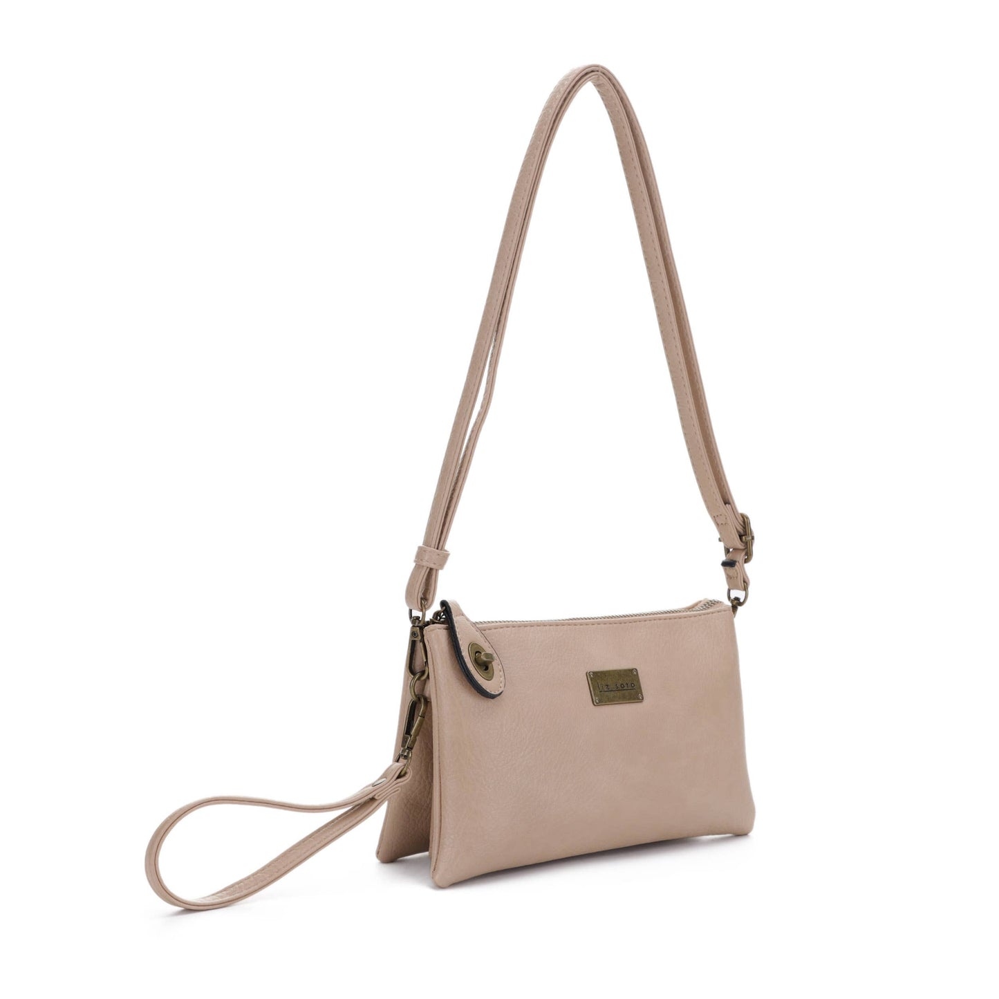 Liz Soto Ella 3311 cross-body and wristlet: Lt. Pewter / Cross body