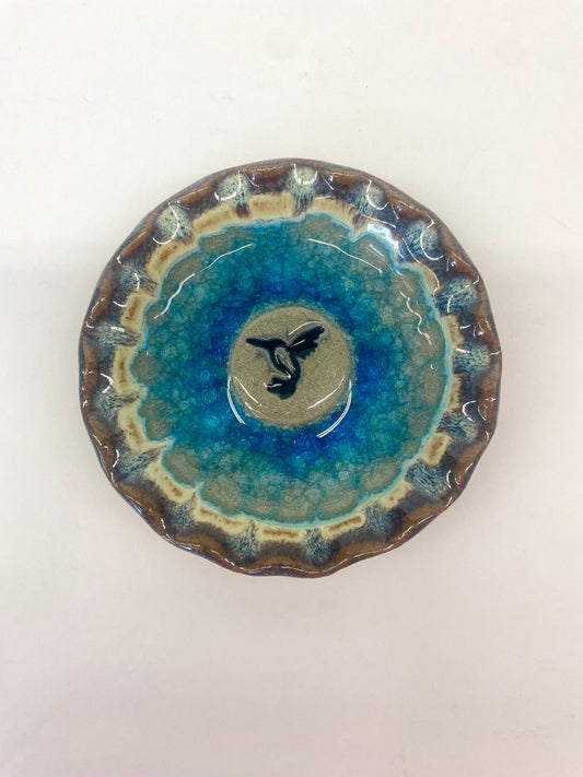 Down To Earth Pottery Hummingbird Dish - Icon Series