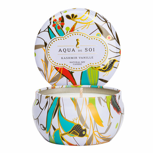 Kashmire Vanille 9 oz Aqua De Soi Candle Tin