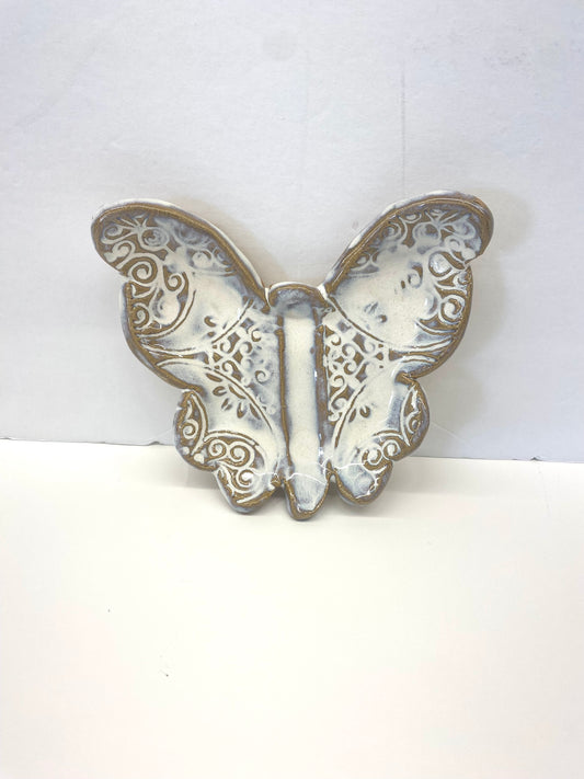 Tab Boren Pottery Butterfly Dish