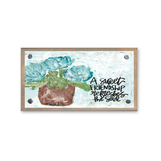 Sweet Friendship Driftwood Happy Block