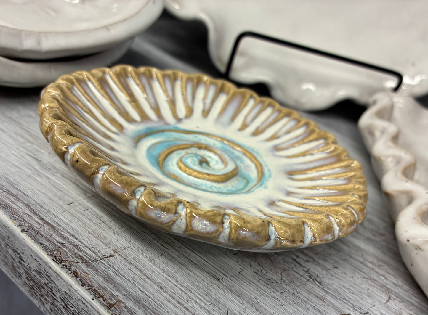 Southern Wildflower Trinket Tab Boren Pottery
