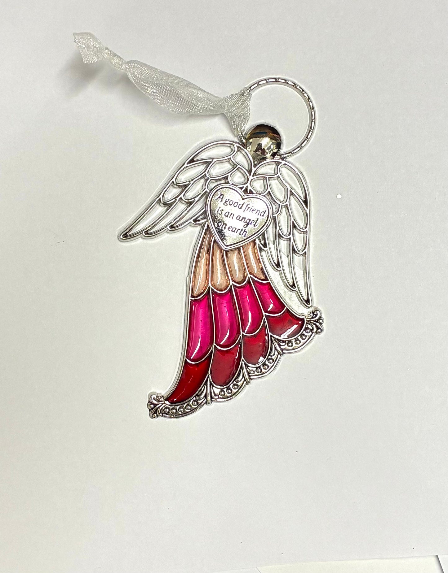 Ganz Stained Glass Miniature Angel Ornaments