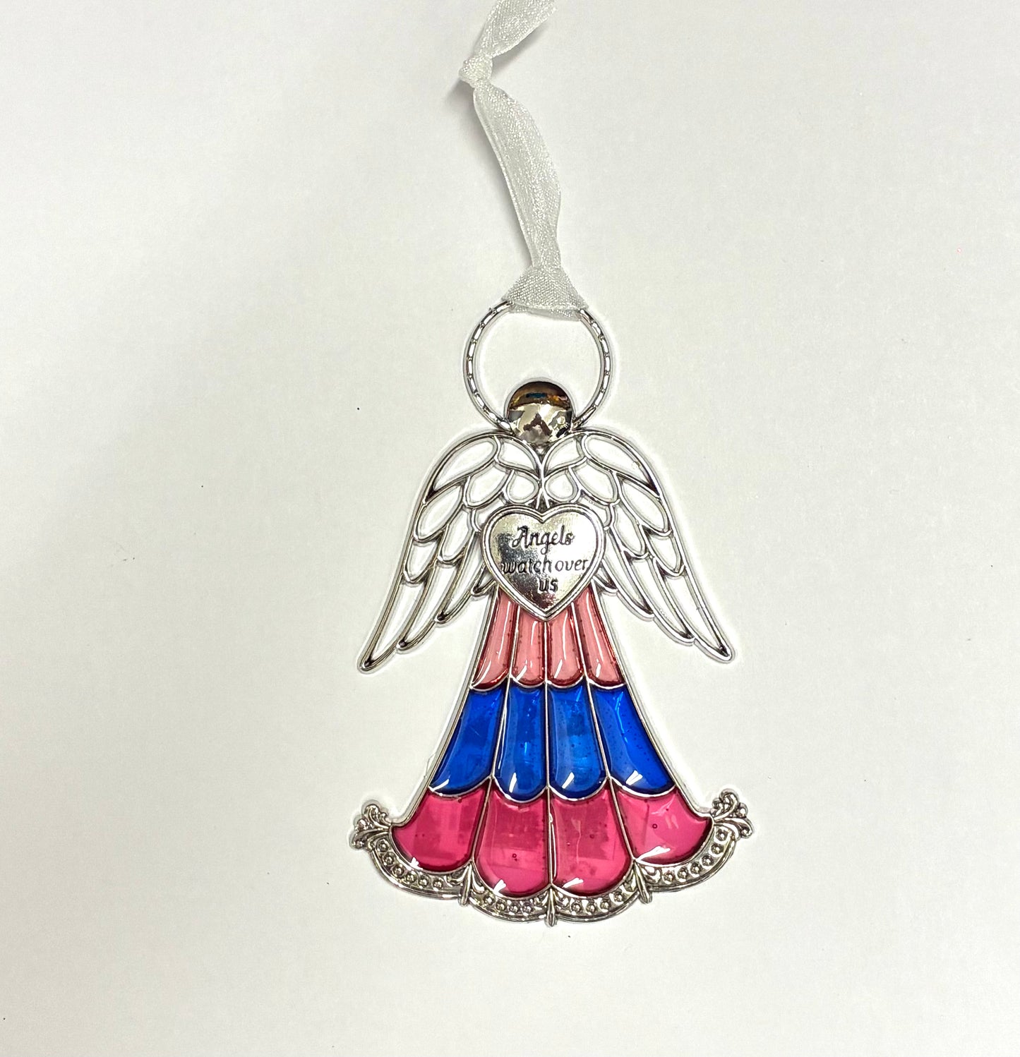 Ganz Stained Glass Miniature Angel Ornaments
