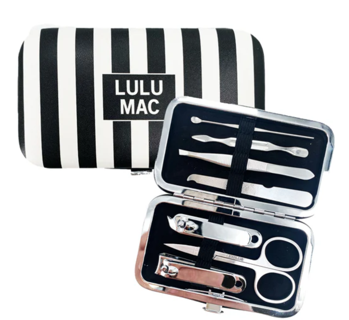 LULU MAC Striped Darby Manicure Set