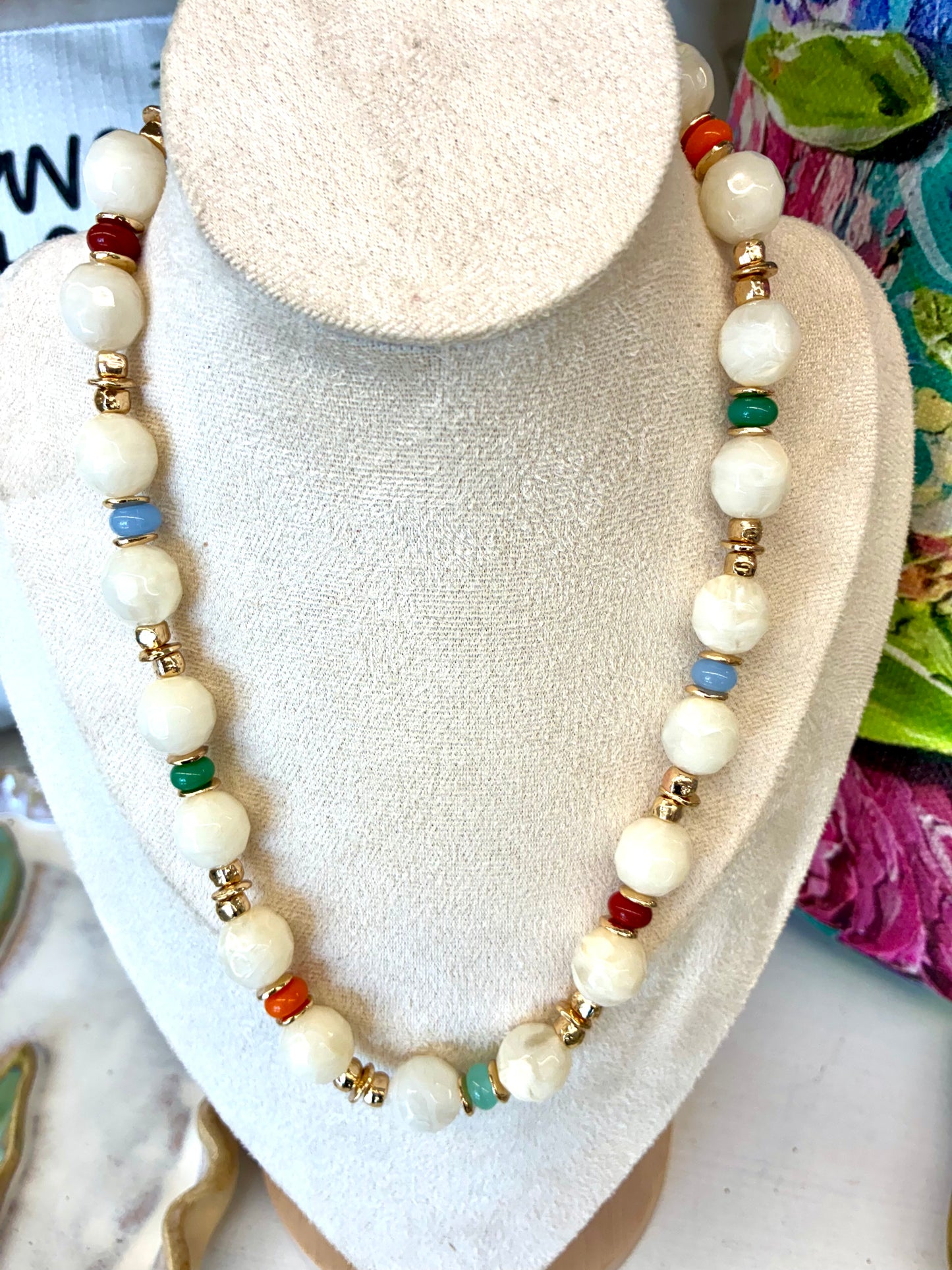 Single Strand Dupe Beaded Necklace
