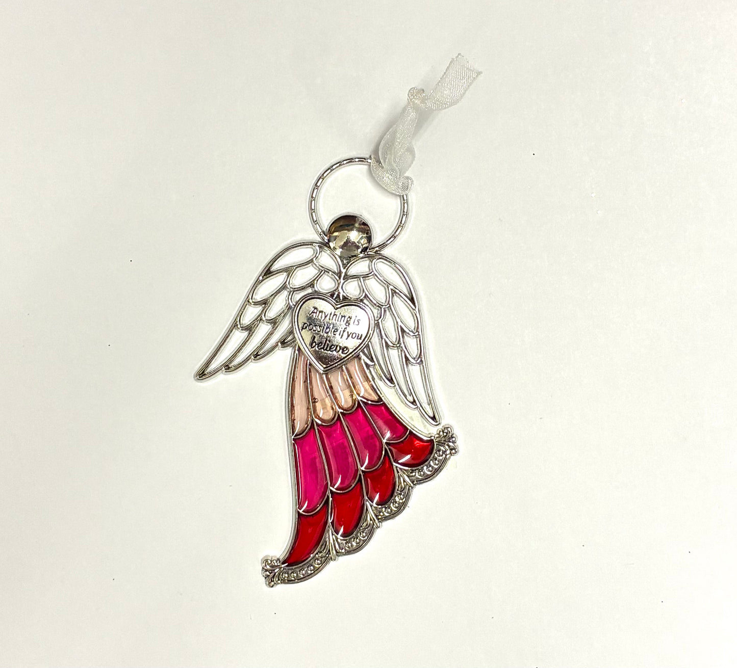 Ganz Stained Glass Miniature Angel Ornaments