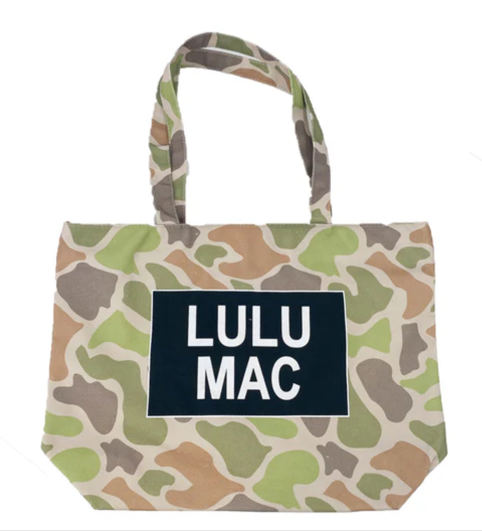 LULU MAC Camo Canvas Tote
