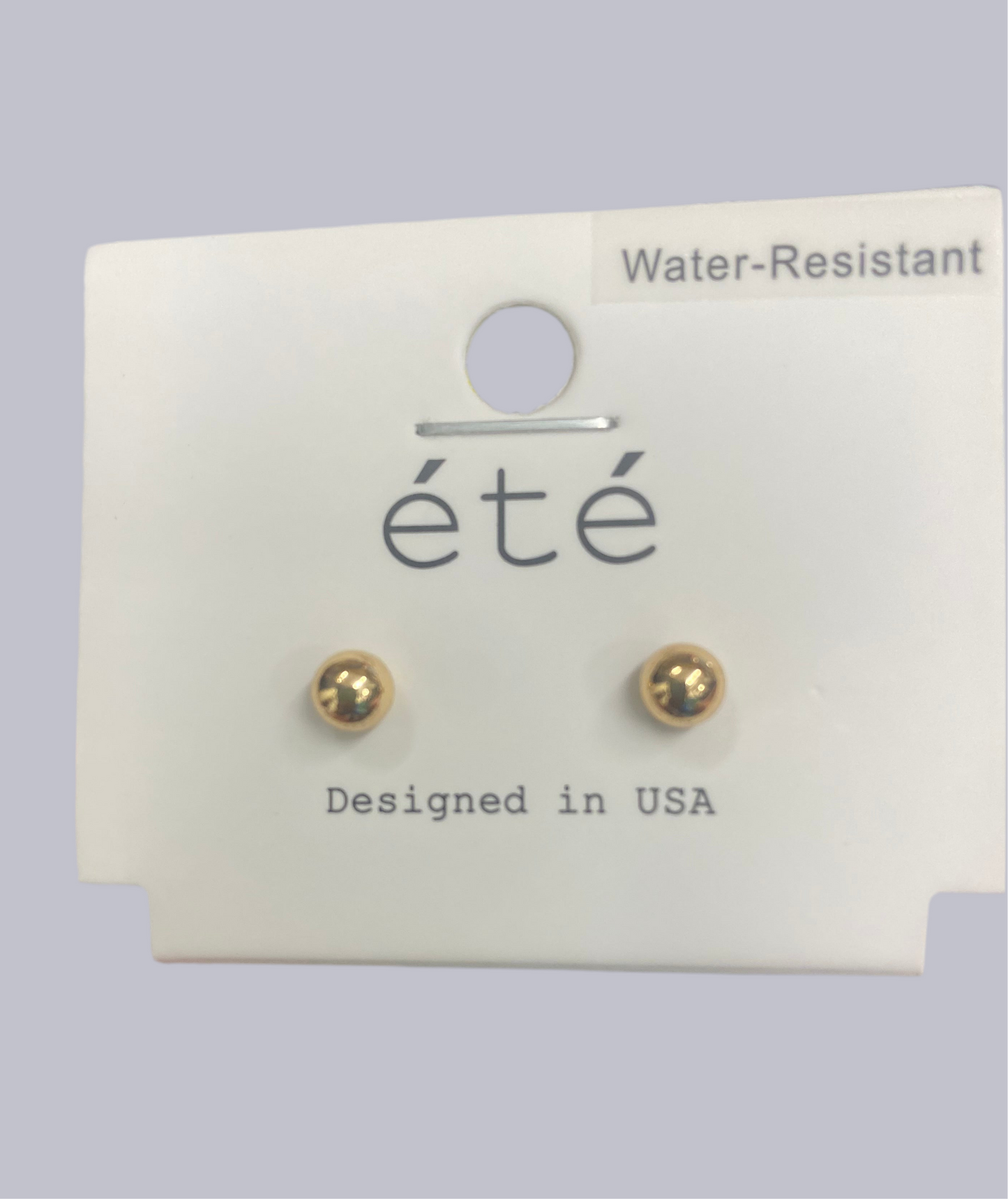 Orange/White or Black/ Navy Scarf Charm Necklace with Gold Stud Earrings - Water Resistant    (mk)