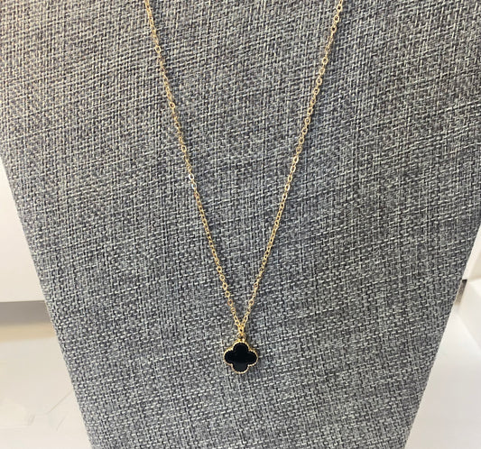 Clover Gold Necklace 16” + 2” Extender