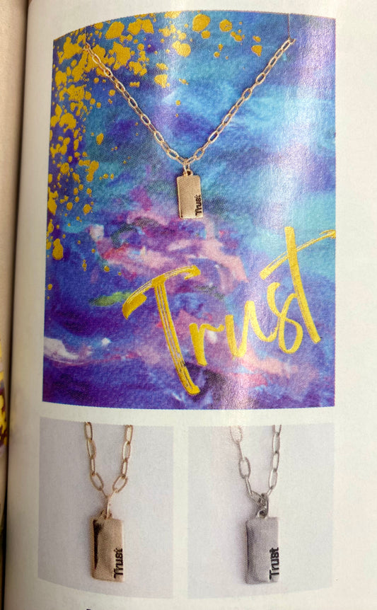 Necklace +Greeting Card Set / Silver or Gold