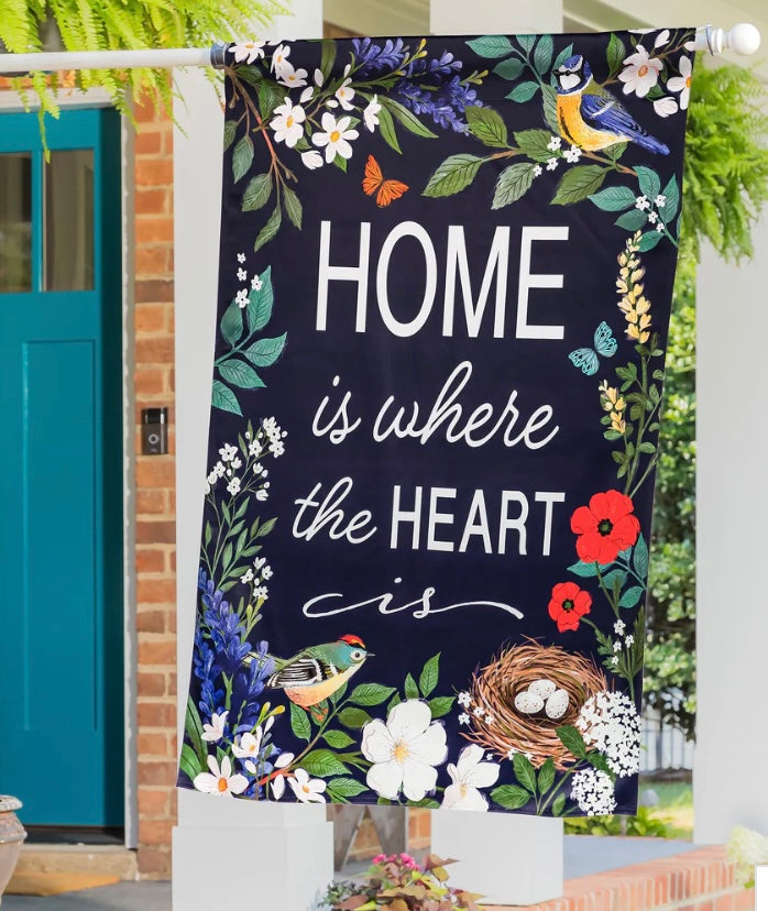 Greenhouse Retreat Suede House Flag