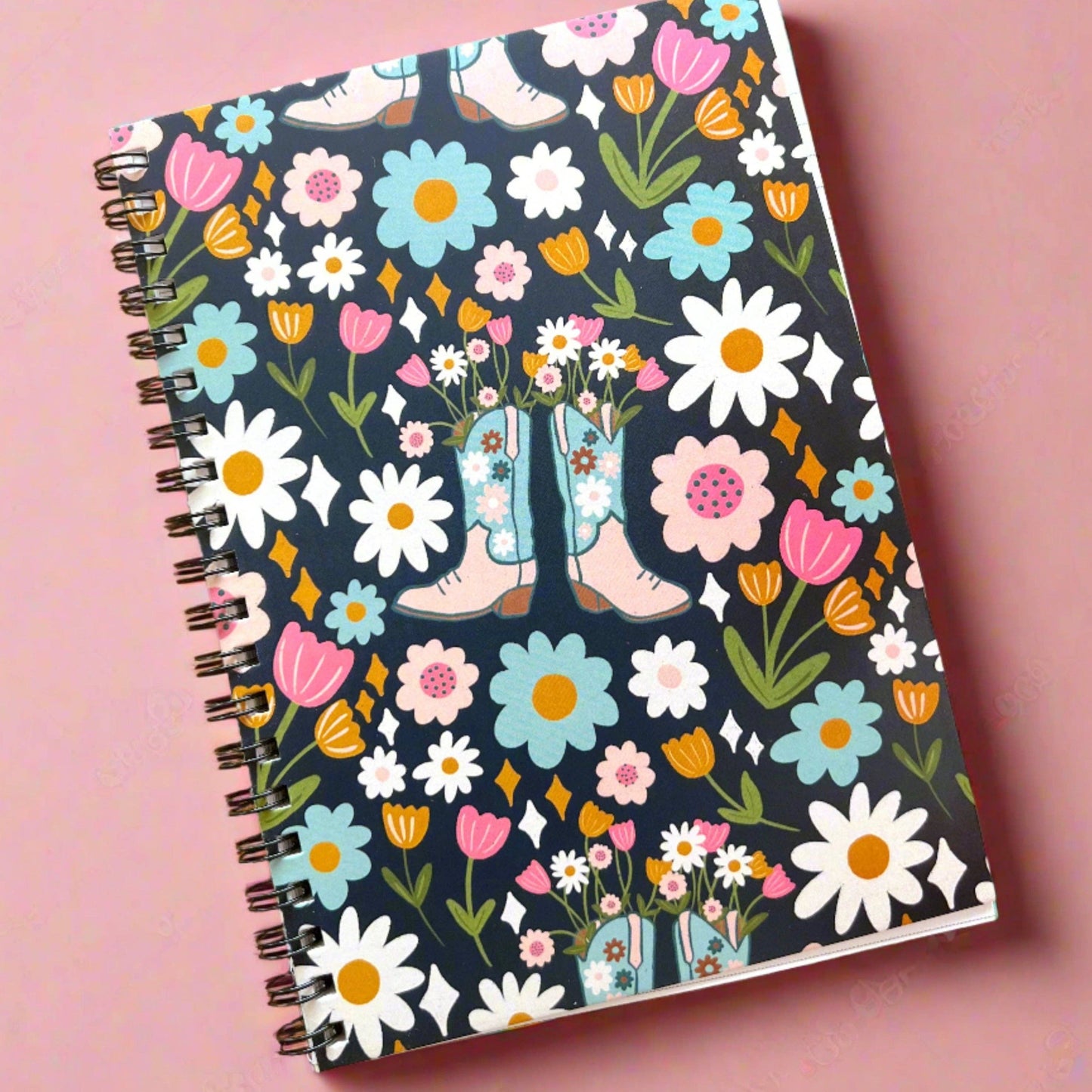 5 x 7” Notebook - Boots & Bouquets