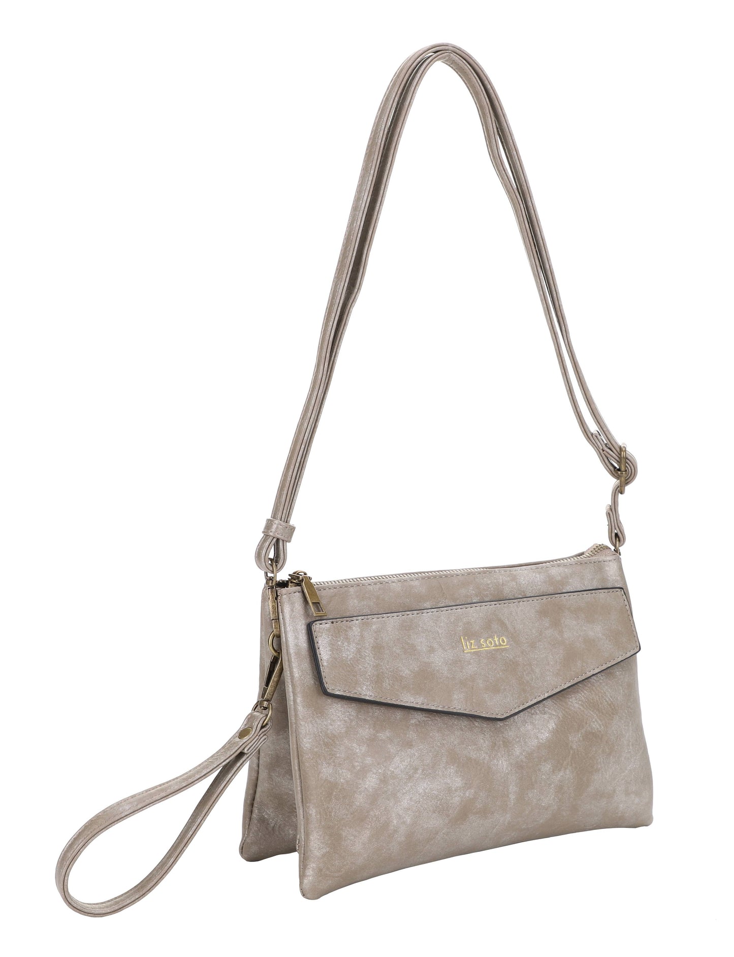 Lexi 3318 cross body with wristlet: Denim