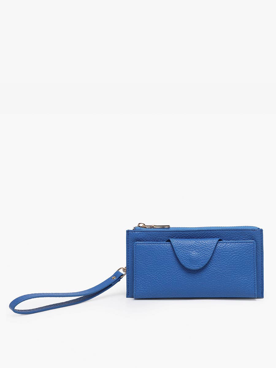 Kyla RFID Wallet w/ Snap Closure: Coffee
