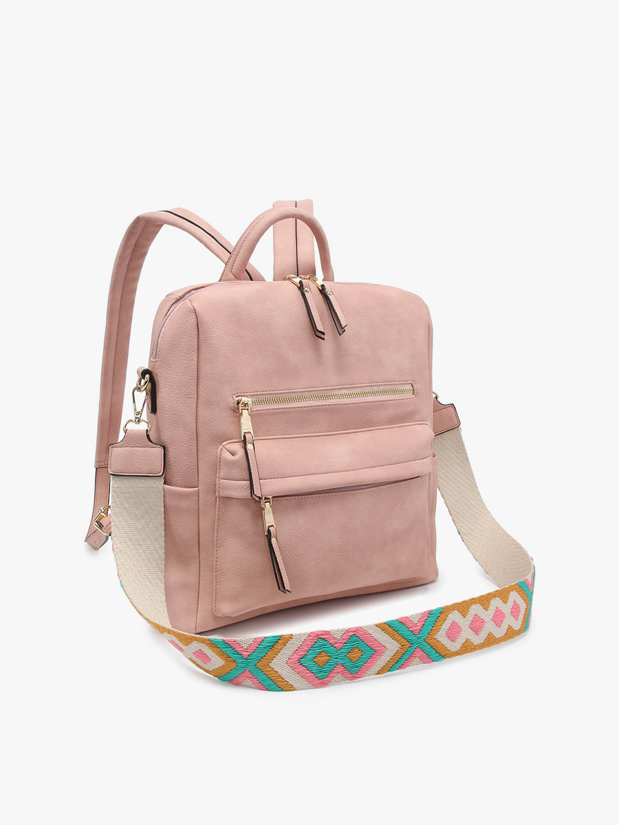 Amelia Convertible Backpack w/ Guitar Strap | Lt. Grey