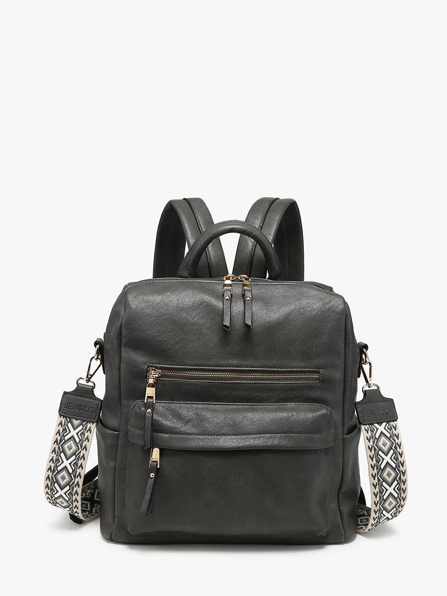 Amelia Convertible Backpack w/ Guitar Strap / Brown