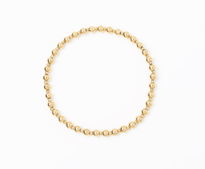 Meralora Beaded Stretch Bracelet 4 & 2mm