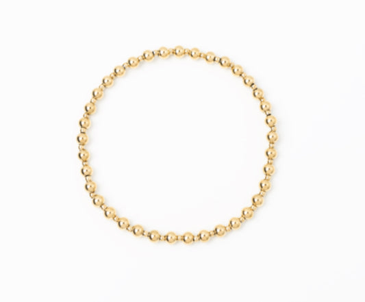 Meralora Beaded Stretch Bracelet 4 & 2mm