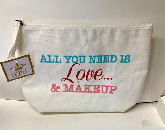 All You Need Is Love…& Makeup Cosmetic Bag / The Royal Standard