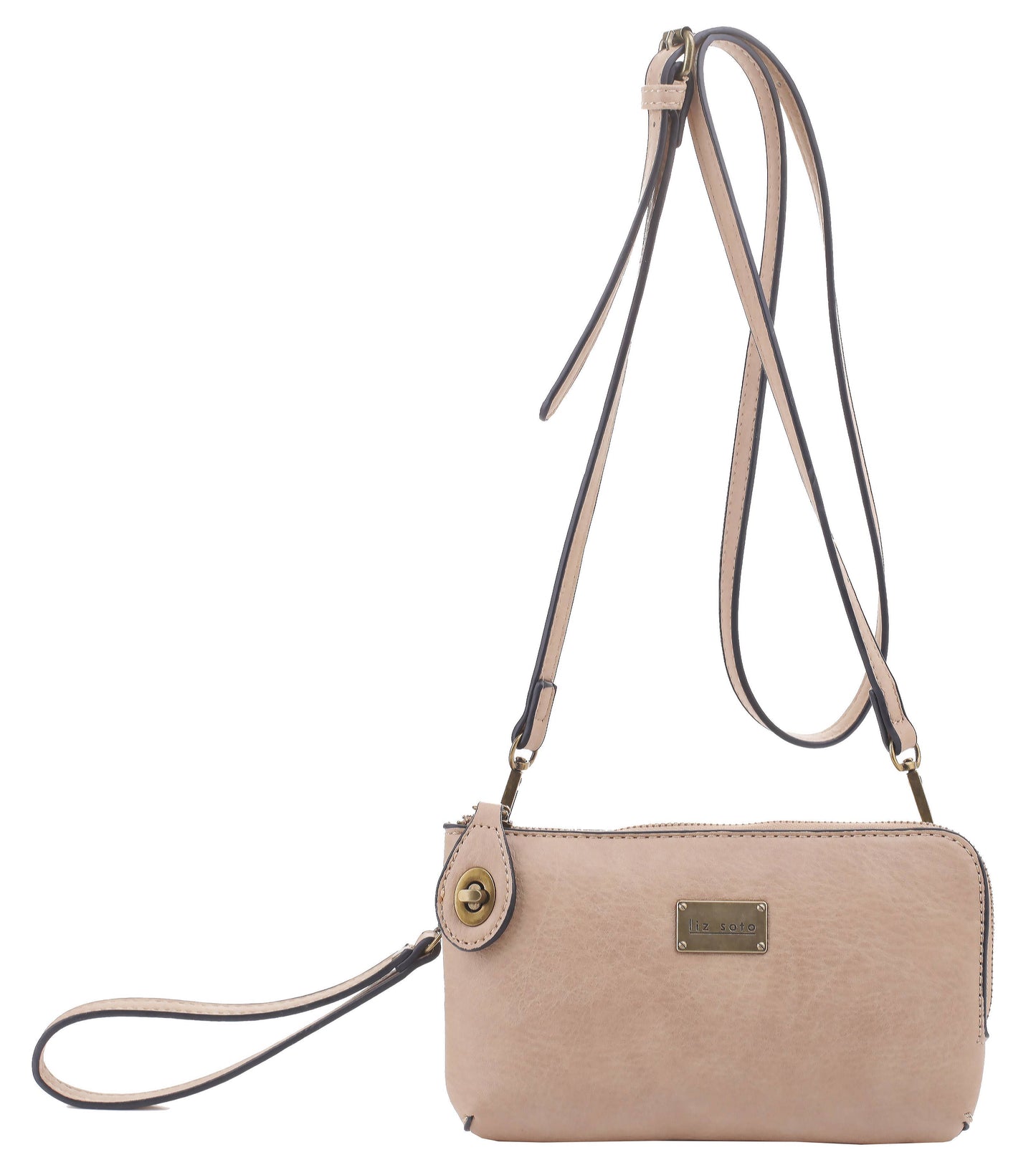 Tina 3307 cross-body, wallet, cell phone and wristlet: Dark Grey / Cross body